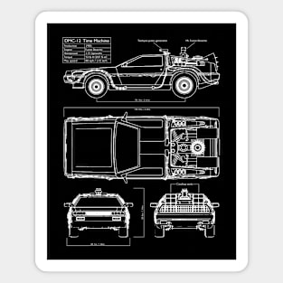 BACK TO THE FUTURE - Time Machine schematics Magnet